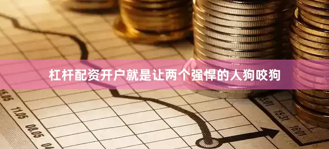 杠杆配资开户就是让两个强悍的人狗咬狗